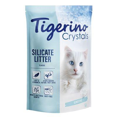 Litière Tigerino Crystals Classic Sensitive, sans parfum pour chat